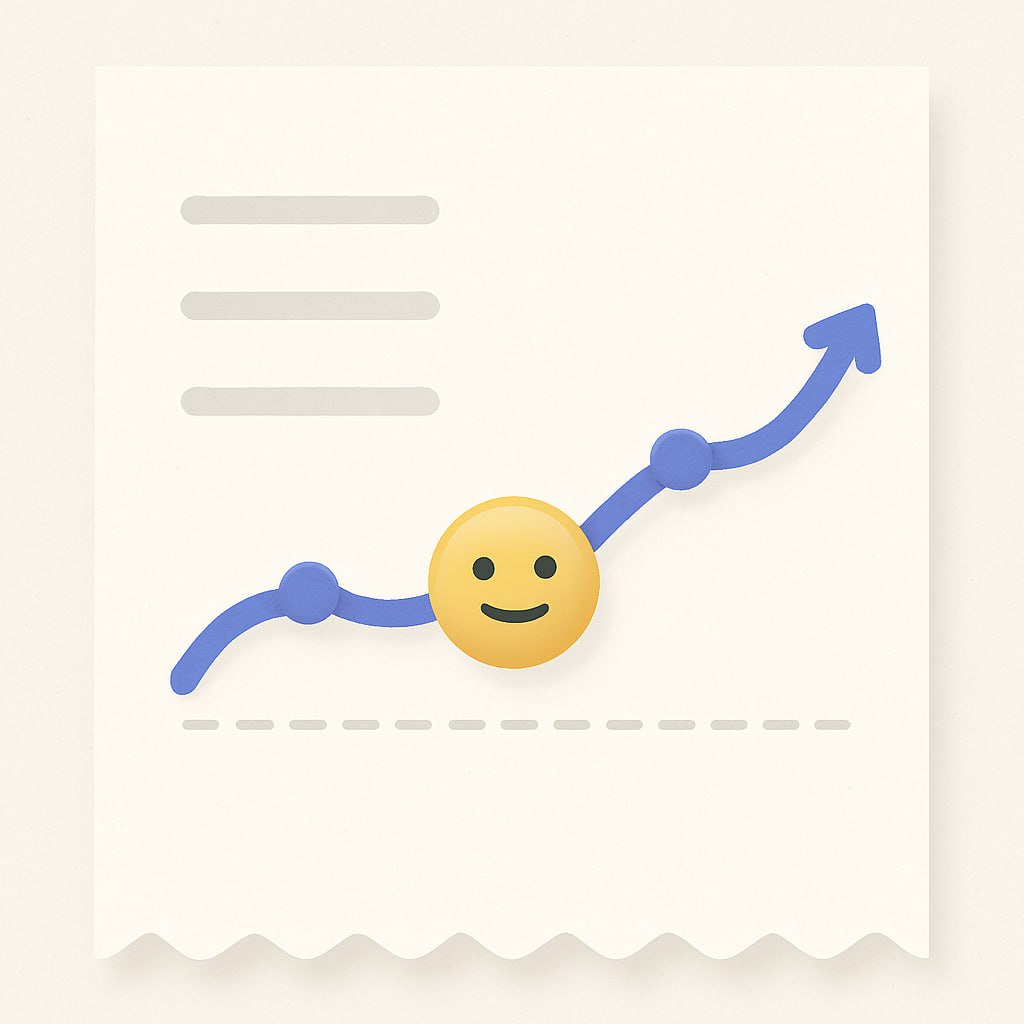 small icon of smiling face graph merging